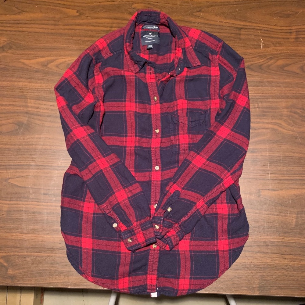 AE Boyfriend Plaid Shirt
